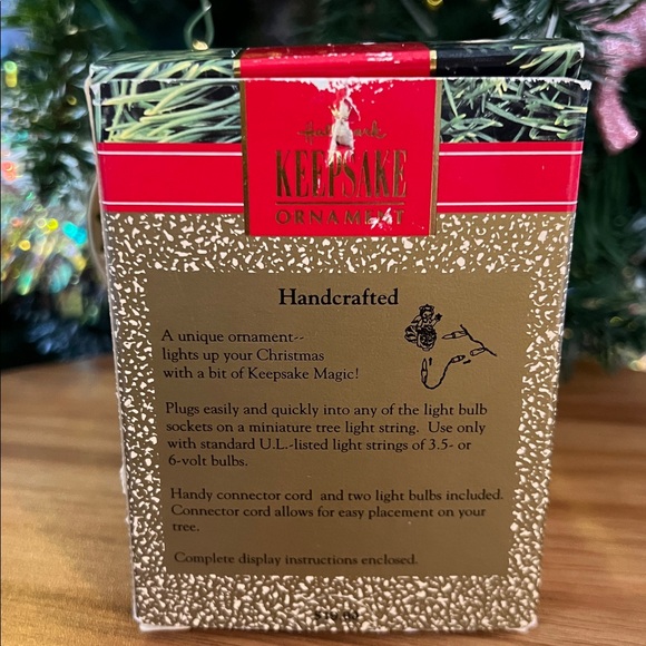 VINTAGE 1990 Hallmark Keepsake "Starlight Angel" Magic Light ornament LIGHTS UP! - Picture 4 of 13